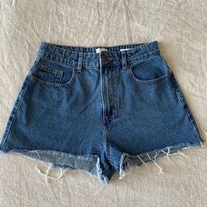 Cotton On High Rise Flashback Denim Short